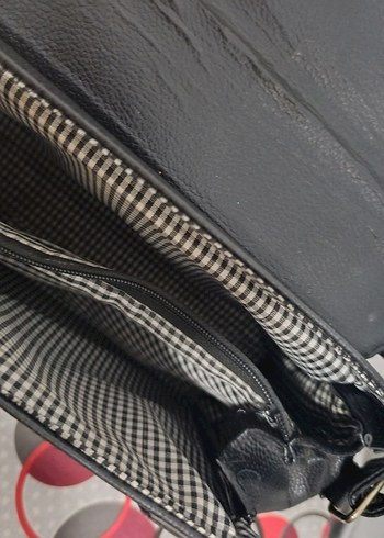 Klasik Siyah Deri Kadın Çanta - Görsel 14