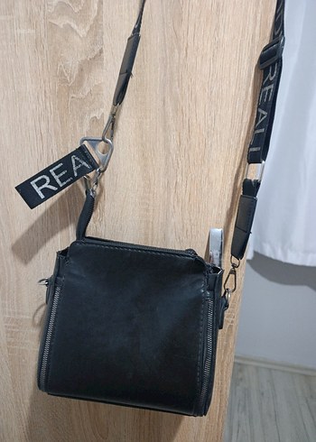 Siyah Deri Kadın Omuz Çantası REA - Görsel 6