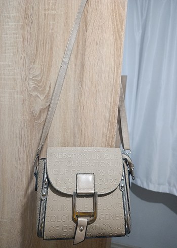 Bej Deri Tokalı Kadın Çanta - Görsel 2