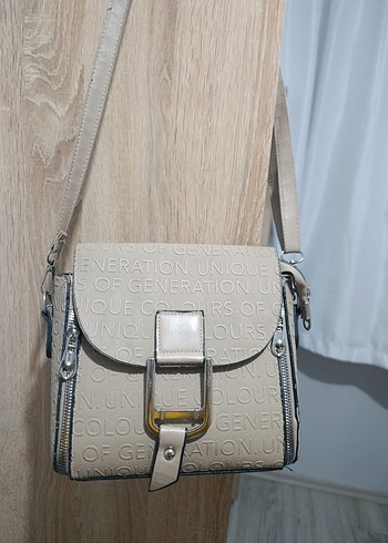 Bej Deri Tokalı Kadın Çanta - Görsel 3