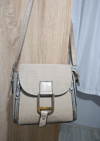 Bej Deri Tokalı Kadın Çanta - Görsel 4