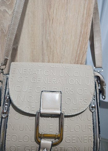 Bej Deri Tokalı Kadın Çanta - Görsel 6