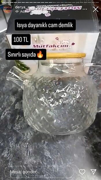Cam demlik