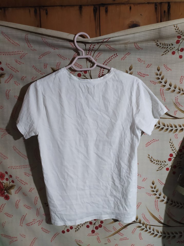 Beyaz Maxi Baskılı  Tişörtü - Görsel 2