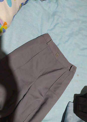 Gri Kadın İş Pantolonu Regular Fit - Görsel 5