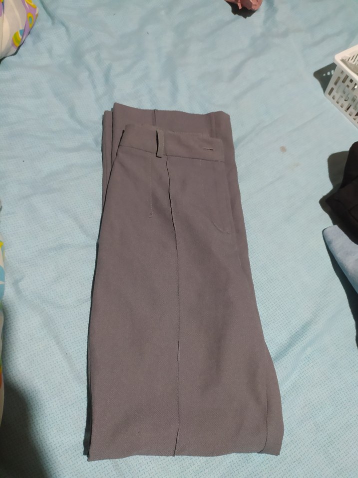 Gri Kadın İş Pantolonu Regular Fit - Görsel 3