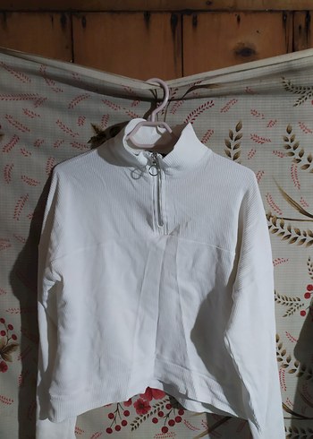Uzun Kollu Beyaz Pamuklu Kadın Gömlek - Görsel 3