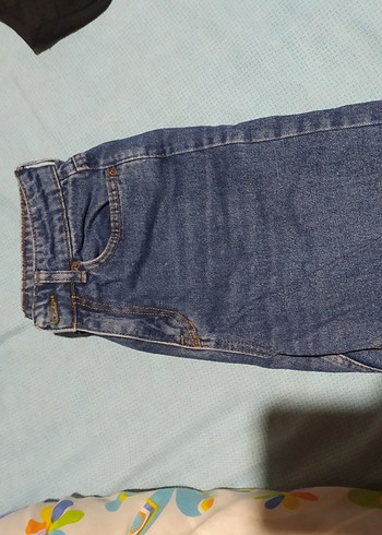 Kadın Lacivert Bol Kesim Midi Kot Pantolon - Görsel 2