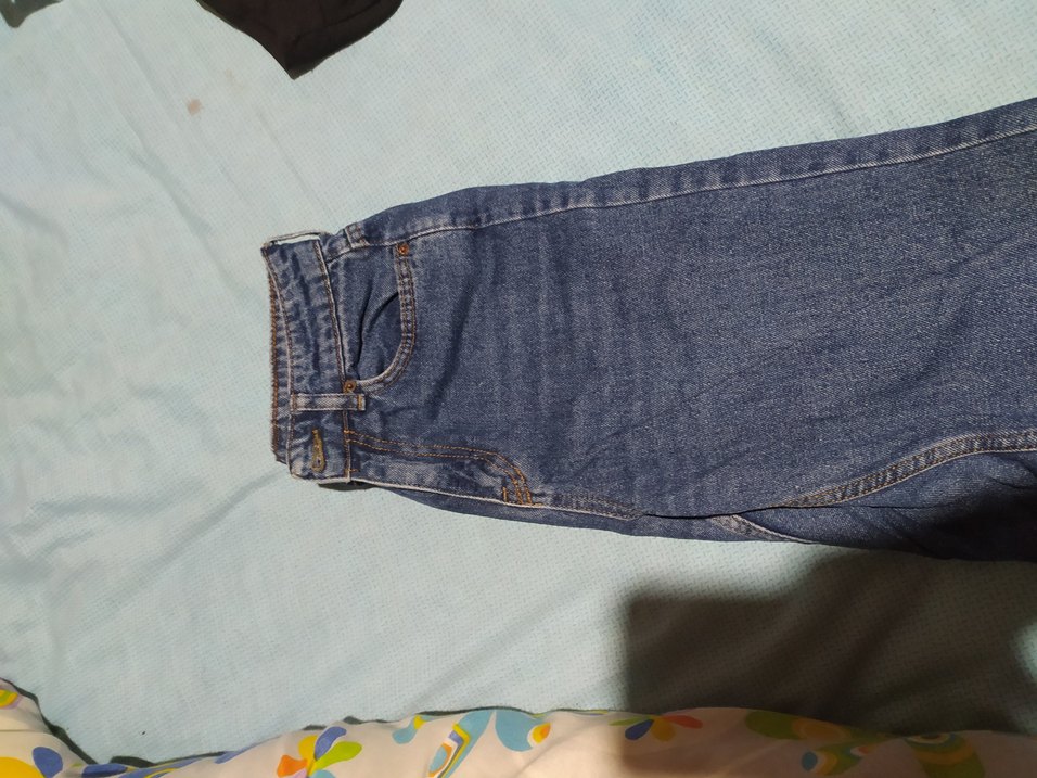 Kadın Lacivert Bol Kesim Midi Kot Pantolon - Görsel 2