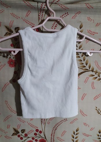 Kadın Beyaz Kısa Basic Atlet - Görsel 3