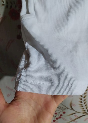 Kadın Beyaz Kısa Basic Atlet - Görsel 4