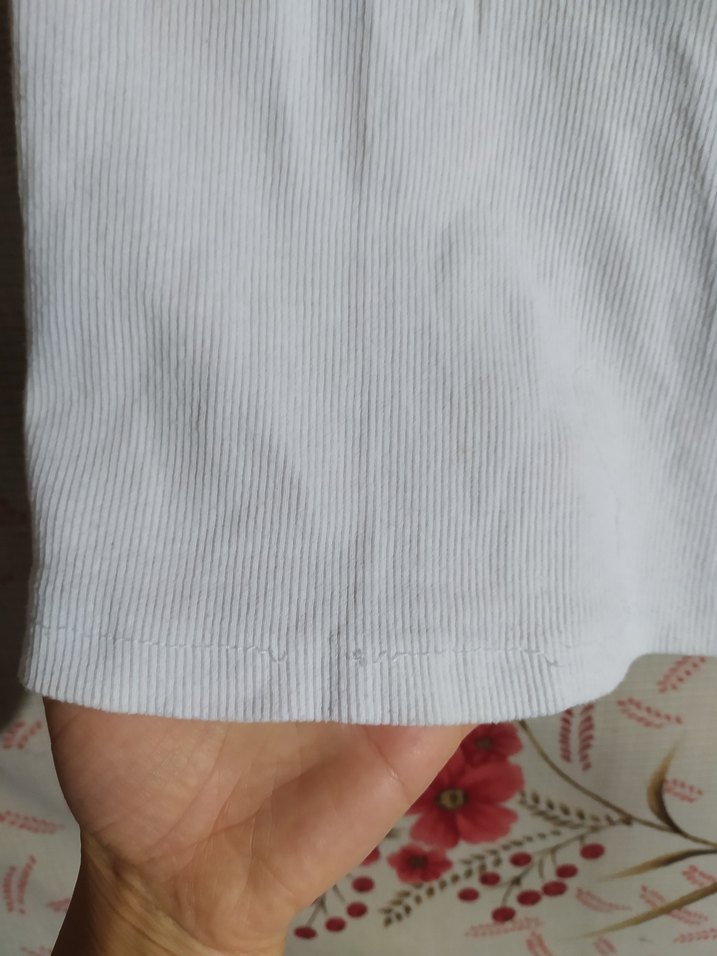 Kadın Beyaz Kısa Basic Atlet - Görsel 5