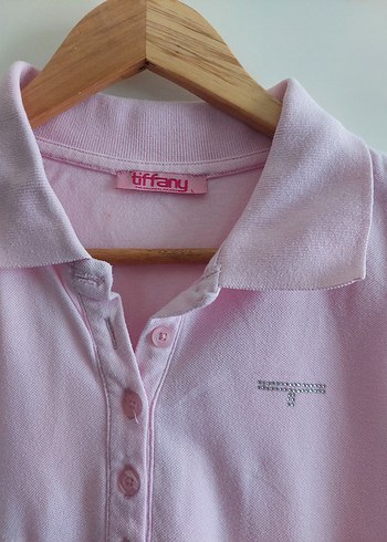 Tiffany Tomato Tiffany marka L Beden Pembe Kısa Kollu Polo Tişört