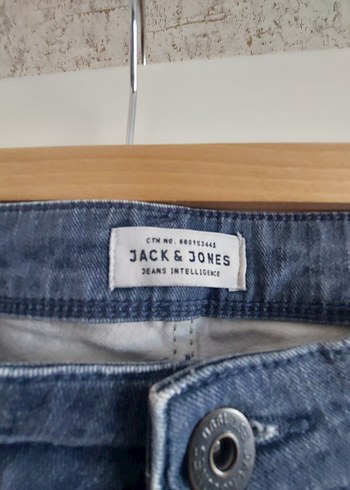 Diğer Jack & Jones Erkek Lacivert slim fit jeans Beden 32 32 Dugmeli