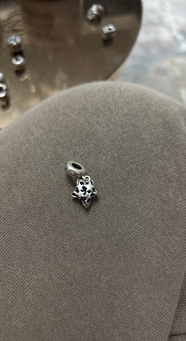 Mavi parlak yıldızlı pandora charm - Görsel 2