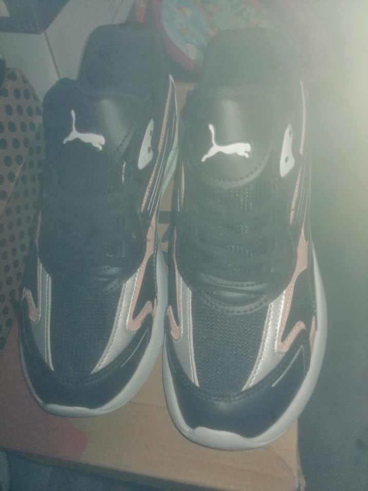 Pembe Baskılı Bağcıklı Kadın Spor Ayakkabı - Görsel 2