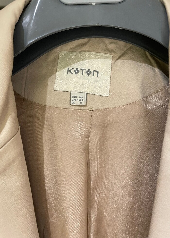 Bej Trençkot - Görsel 2