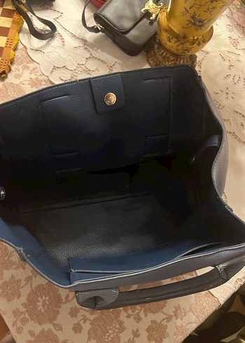 Siyah Deri Kadın Omuz Çantası - Görsel 4