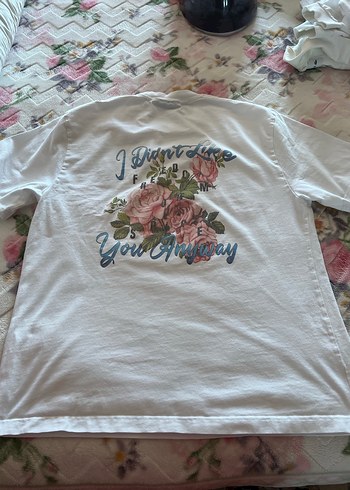 Beyaz Pamuklu Erkek Tişört - Görsel 2