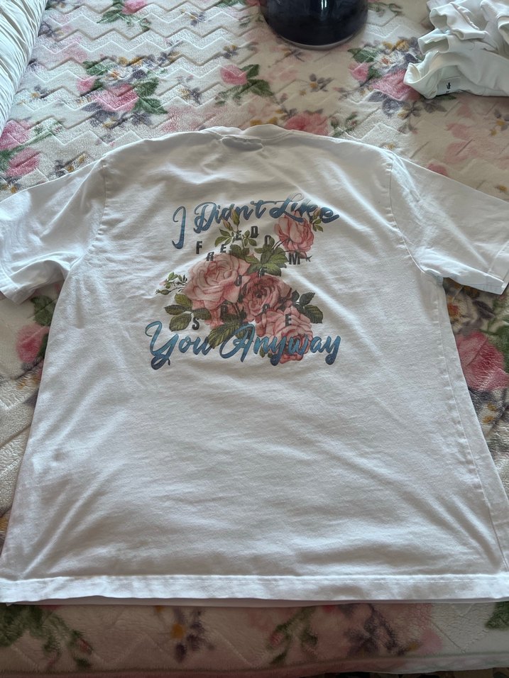 Beyaz Pamuklu Erkek Tişört - Görsel 2