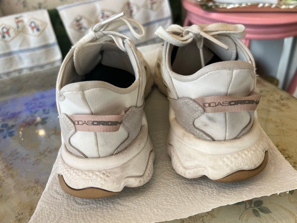 Beyaz Bağcıklı Kadın Spor Ayakkabı - Görsel 3