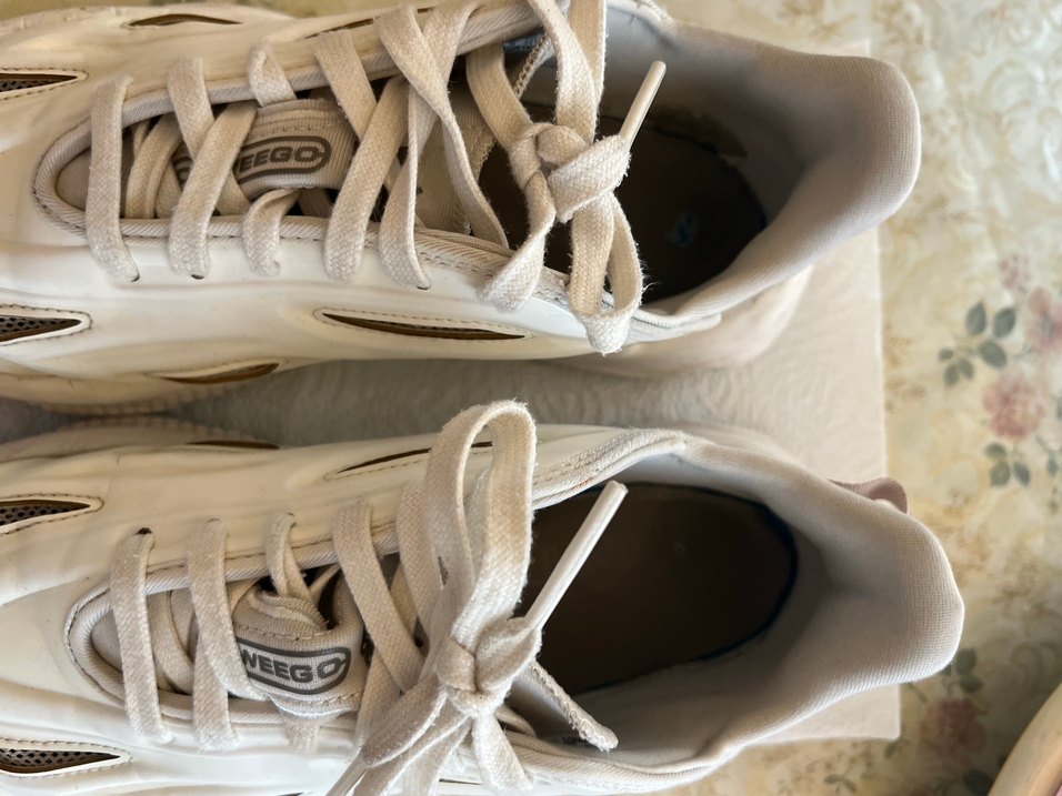 Beyaz Bağcıklı Kadın Spor Ayakkabı - Görsel 5