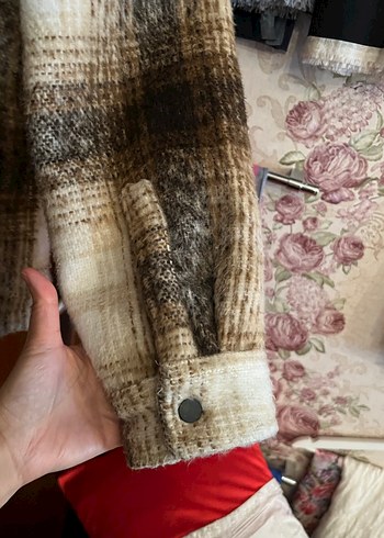 Erkek Kahverengi Yün Düğmeli mont - Görsel 5