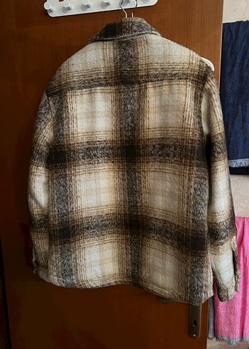 Erkek Kahverengi Yün Düğmeli mont - Görsel 4