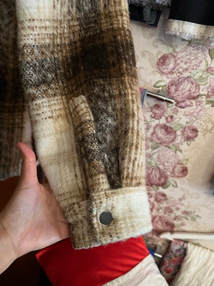 Erkek Kahverengi Yün Düğmeli mont - Görsel 5