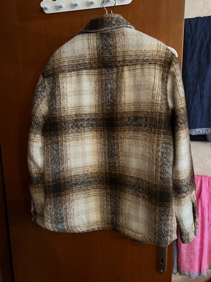 Erkek Kahverengi Yün Düğmeli mont - Görsel 4