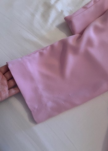 Düğmeli Pembe Hamile Midi Şort - Görsel 3