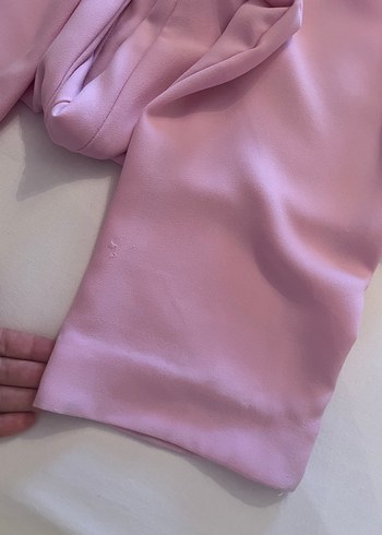 Düğmeli Pembe Hamile Midi Şort - Görsel 4