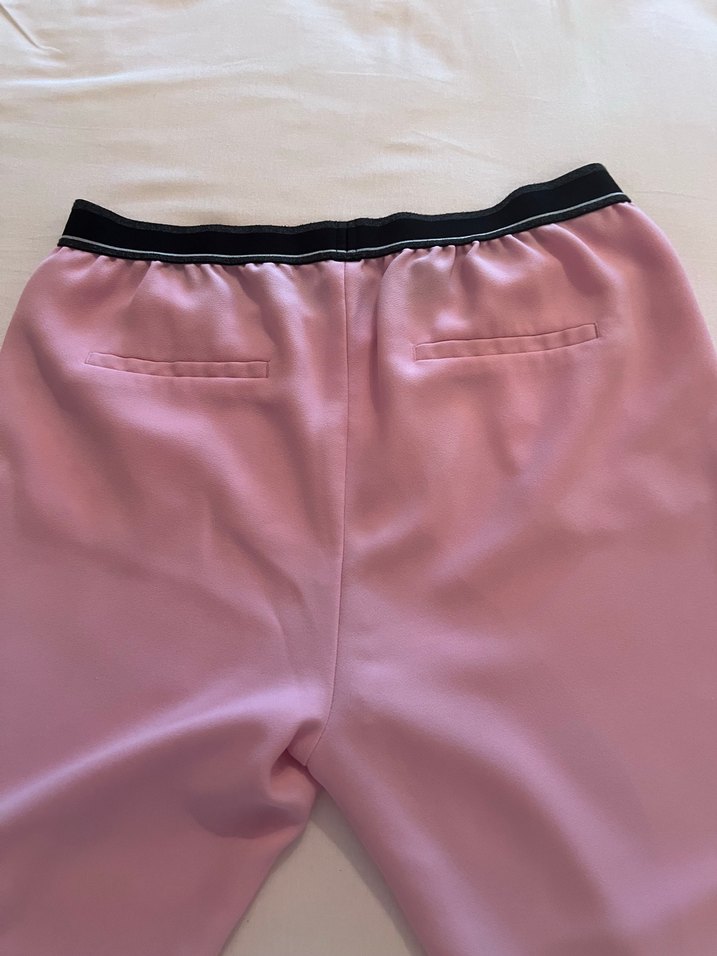 Düğmeli Pembe Hamile Midi Şort - Görsel 2