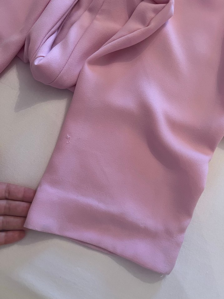 Düğmeli Pembe Hamile Midi Şort - Görsel 4