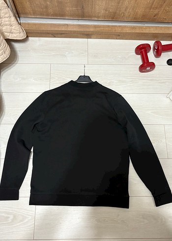 Diğer Erkek Siyah Baskılı Oversize Sweatshirt