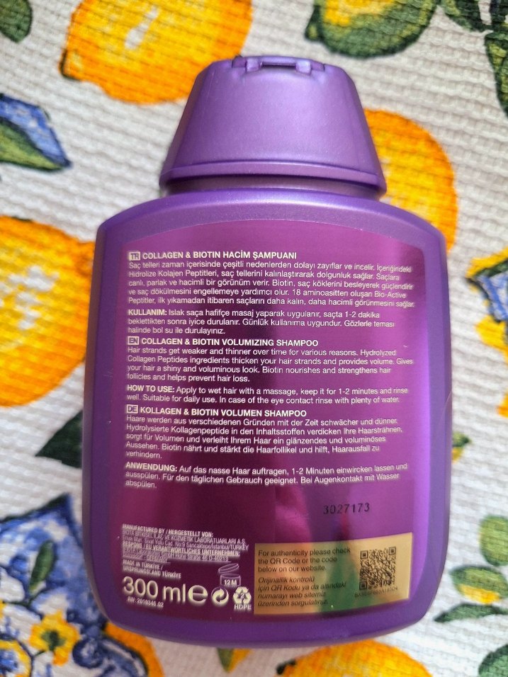 Bioxcin Kolajen & Biotin Hacim Şampuanı -Dökülme Karşıtı Şampuan - Görsel 4