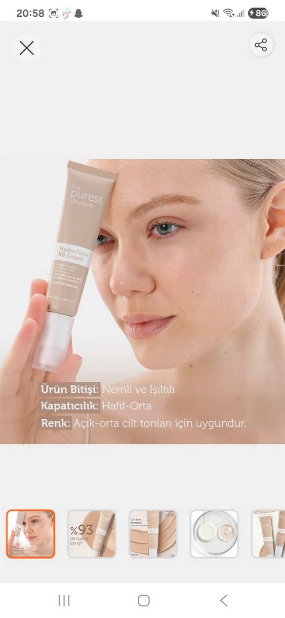 The Purest Solutions BB Krem Açık-Orta Ton 40 ml - Görsel 2