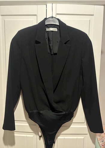 Zara Siyah Blazer Bodysuit