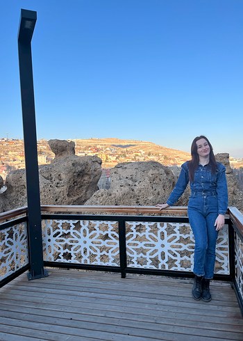 Kadın Mavi Denim Uzun Tulum - Görsel 2