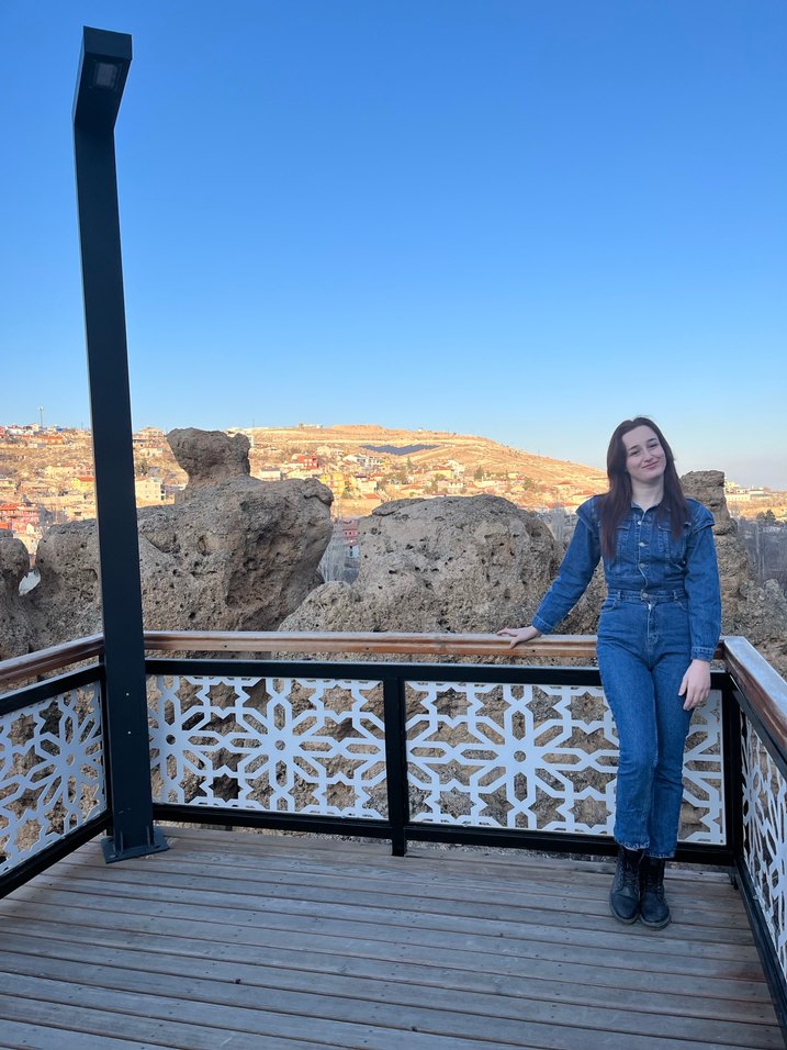 Kadın Mavi Denim Uzun Tulum - Görsel 2