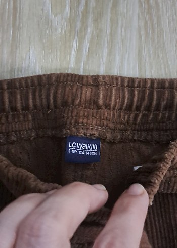 Kahverengi Erkek Çocuk Kadife Beli Lastikli Rahat Kalıp Pantolon - Görsel 4