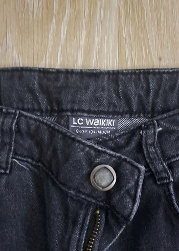 Koyu Gri Çocuk Yırtık Kot - Görsel 3