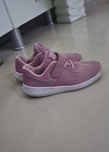 Kız Çocuk Pembe Cırt Cırtlı Spor Ayakkabı - Görsel 4