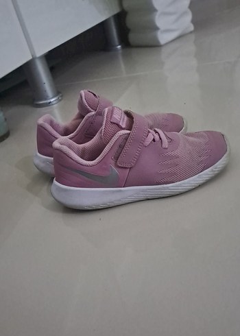 Kız Çocuk Pembe Cırt Cırtlı Spor Ayakkabı - Görsel 5