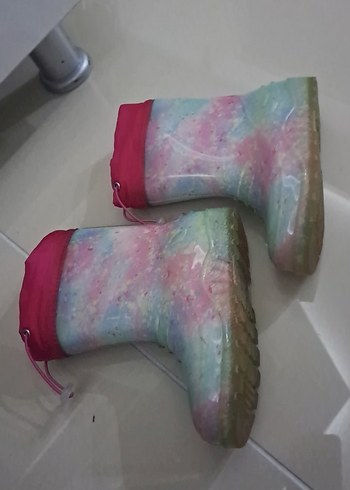 Kız Çocuk Pembe Tie-Dye Desenli Kışlık Bot - Görsel 3