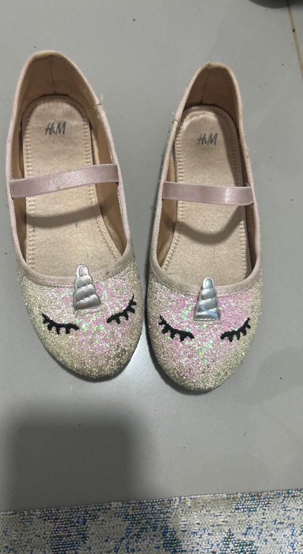 Pembe Parlak Kız Çocuk Babet Ayakkabı - Görsel 4