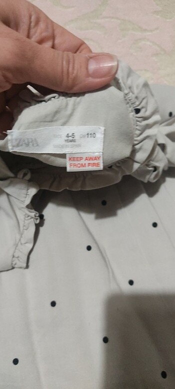 Zara Zara kız çocuk ince astarlı elbise