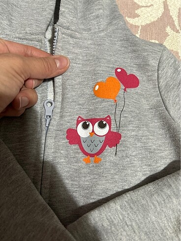 4 Yaş Beden gri Renk Kız sweatshirt 3-4 yaş deno Kids