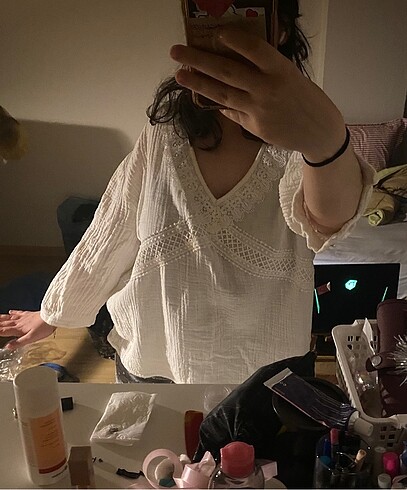 dantelli bluz - Görsel 5