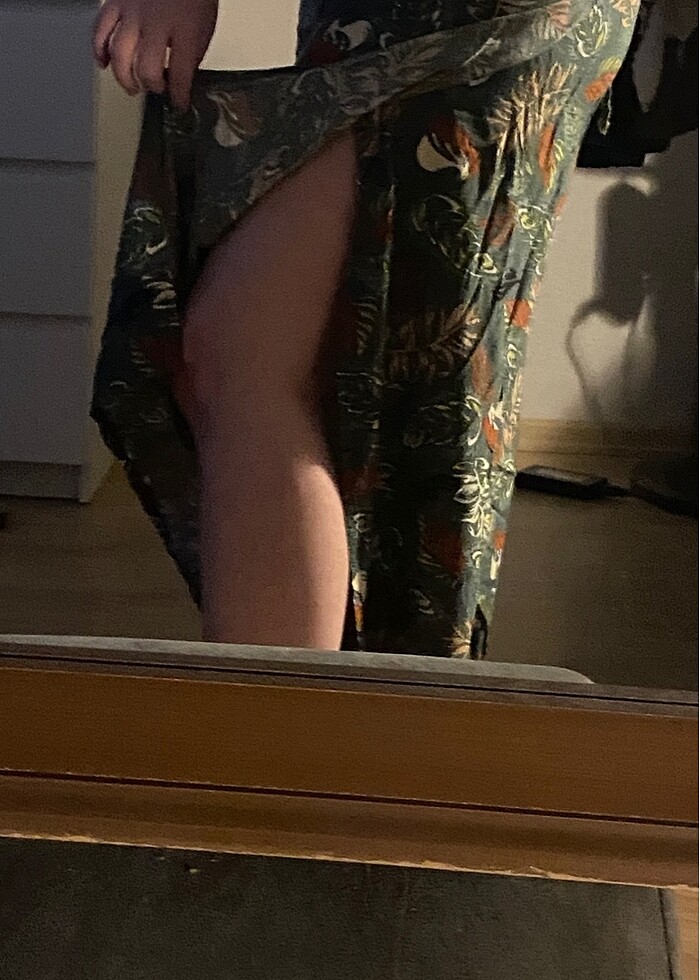 yırtmaçlı kumaş pantolon - Görsel 2